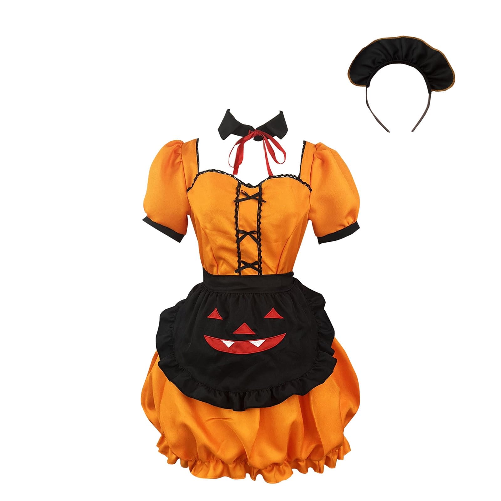 Amazon.co.jp: [Foreted] ハロウィン コスプレ メイド服 クラシック