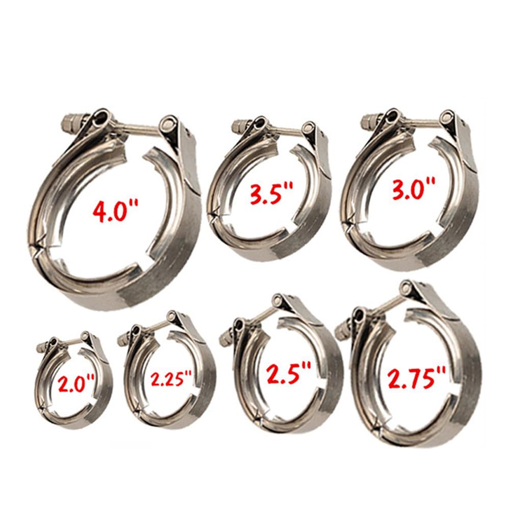 Zacisk w kształcie litery V | Zacisk w kształcie litery V, SS304 Zacisk w kształcie litery V, temperatura wydechu SS304 1,5-6,0 cala (4,0 cala)(1.75inch)