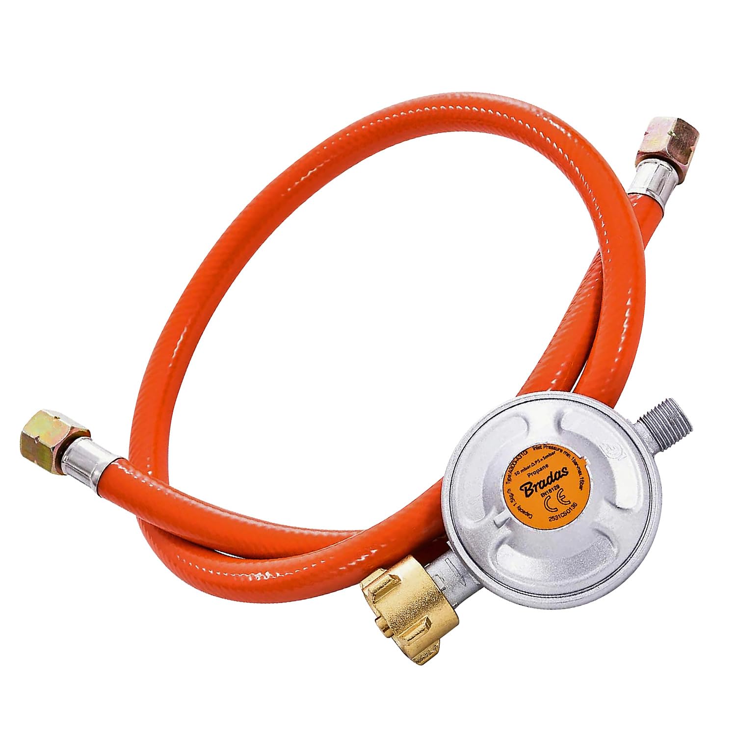 Millarco 90145 Gas Regulator and Hose, Orange