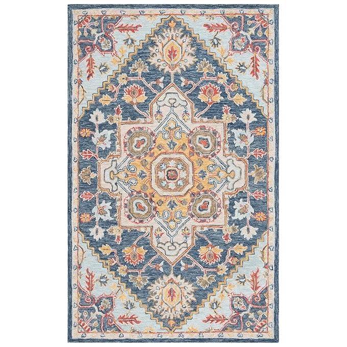 Image of Handmade Primium Collection Pure Woolen Carpet for Living Room,Bedroom and Hall (6 X 9) Feet Color Multi-19