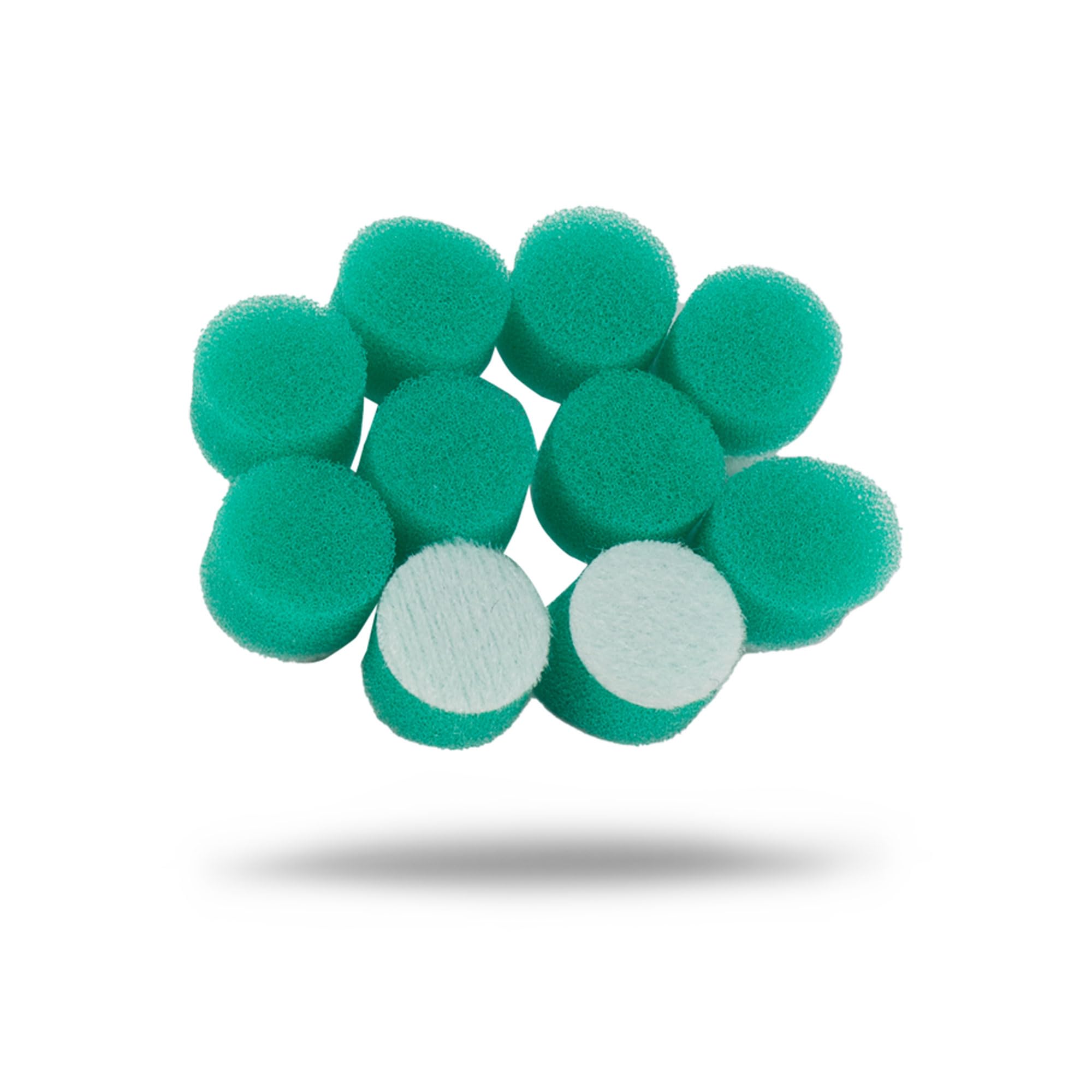 Maxshine 10 Pieces MN01 Mini Polisher and Accessories - 15mm (0.59”) Green Polishing Pads, Great for Small Area Polishing & Buffing in Car Detailing -