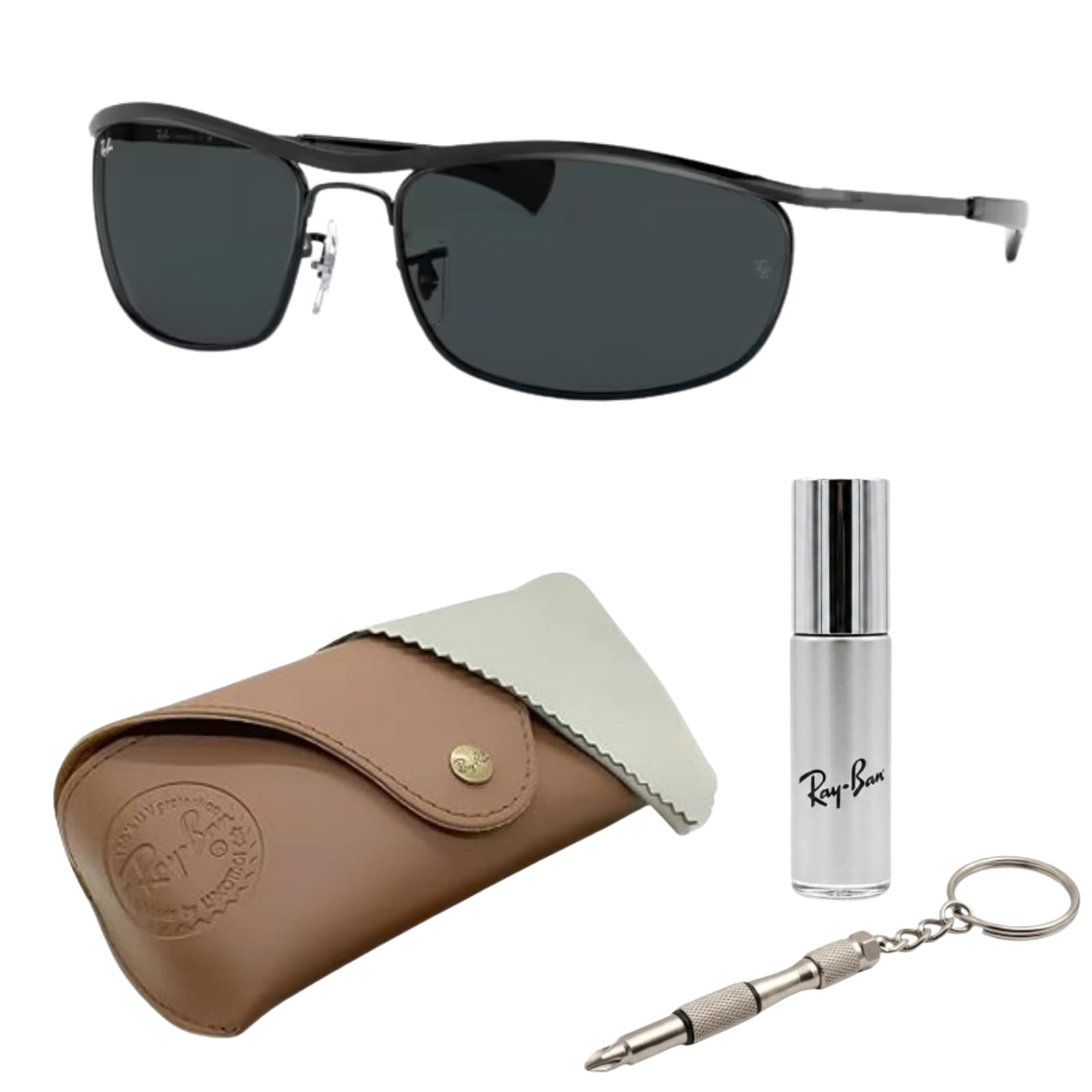 Amazon | Ray-Ban RB3119M OLYMPIAN I デラックスオーバルシェイプ