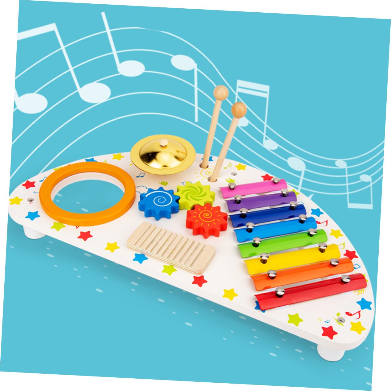 Hemobllo Strumento Musicale in Legno per Ragazzo Ragazza Barre di Xilofono per Riecheggianti e Gioco Creativo