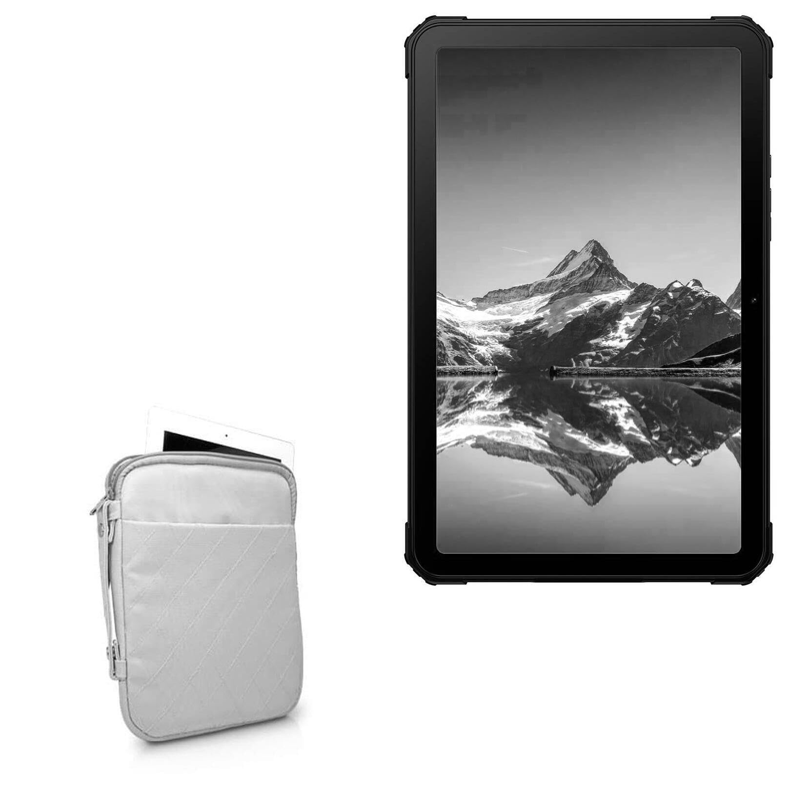 BoxWave Case Compatible with FOSSiBOT DT1 - Quilted Carrying Bag, Soft Synthetic Leather Cover w/Diamond Design - Cool Grey