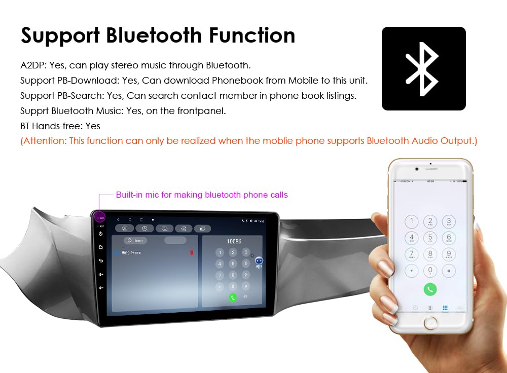 Ossuret Autoradio pour Alfa Romeo Giulietta (2010-2014), 9 Pouces Android 13 écran Tactile 2+32 Go Navigation GPS avec Carplay Android Auto WiFi Bluetooth Commande au Volant DSP
