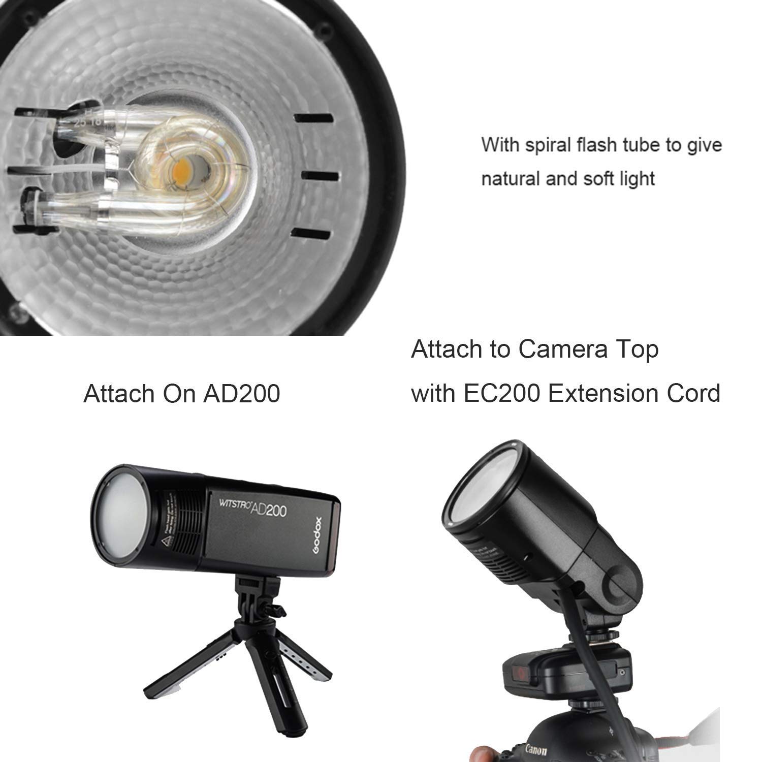Amazon | Godox ラウンドフラッシュヘッドGodox H200R ポケット
