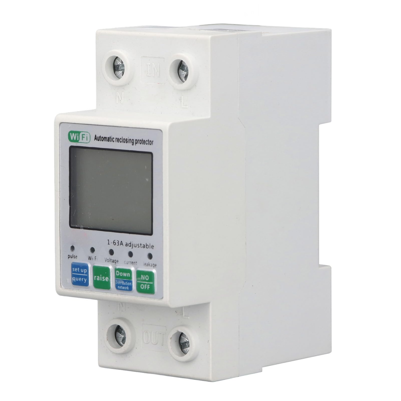 Monitor di Energia Intelligente WiFi, Misuratore di Potenza con Controllo Remoto con Avvisi Intelligenti, Misuratore di Potenza WiFi con Display Digitale Intelligente per il