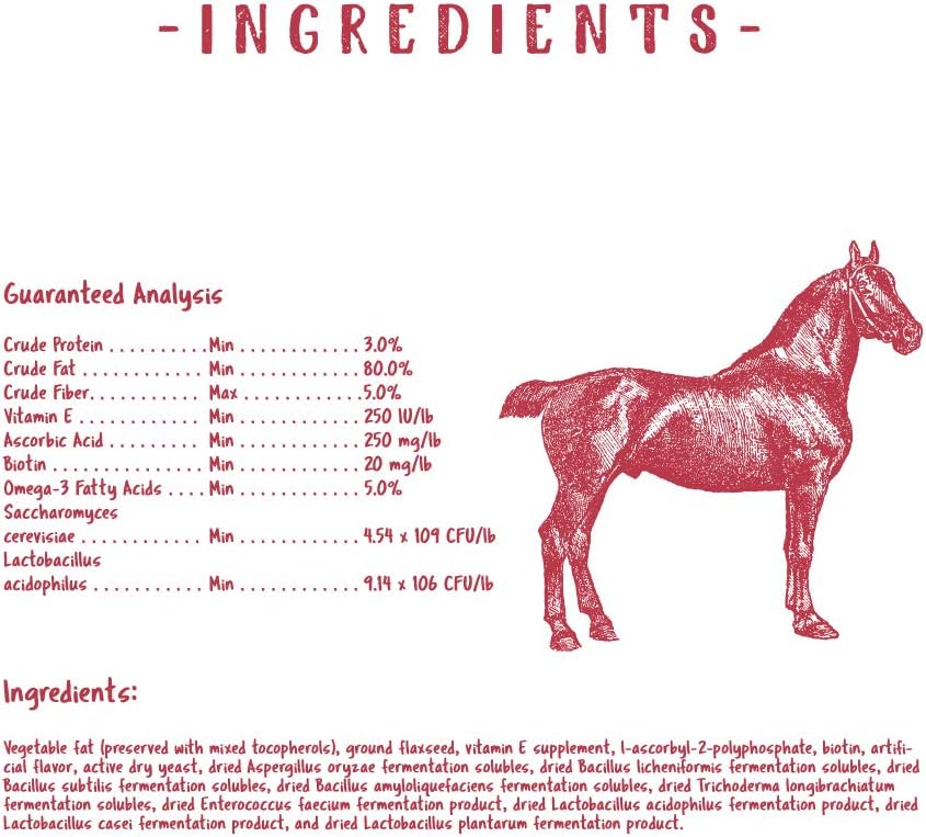 Manna Pro Weight Accelerator for Senior Horses | Made with Omega 3 Fatty Acids from Flaxseed | 8 Pounds : Pet Supplies