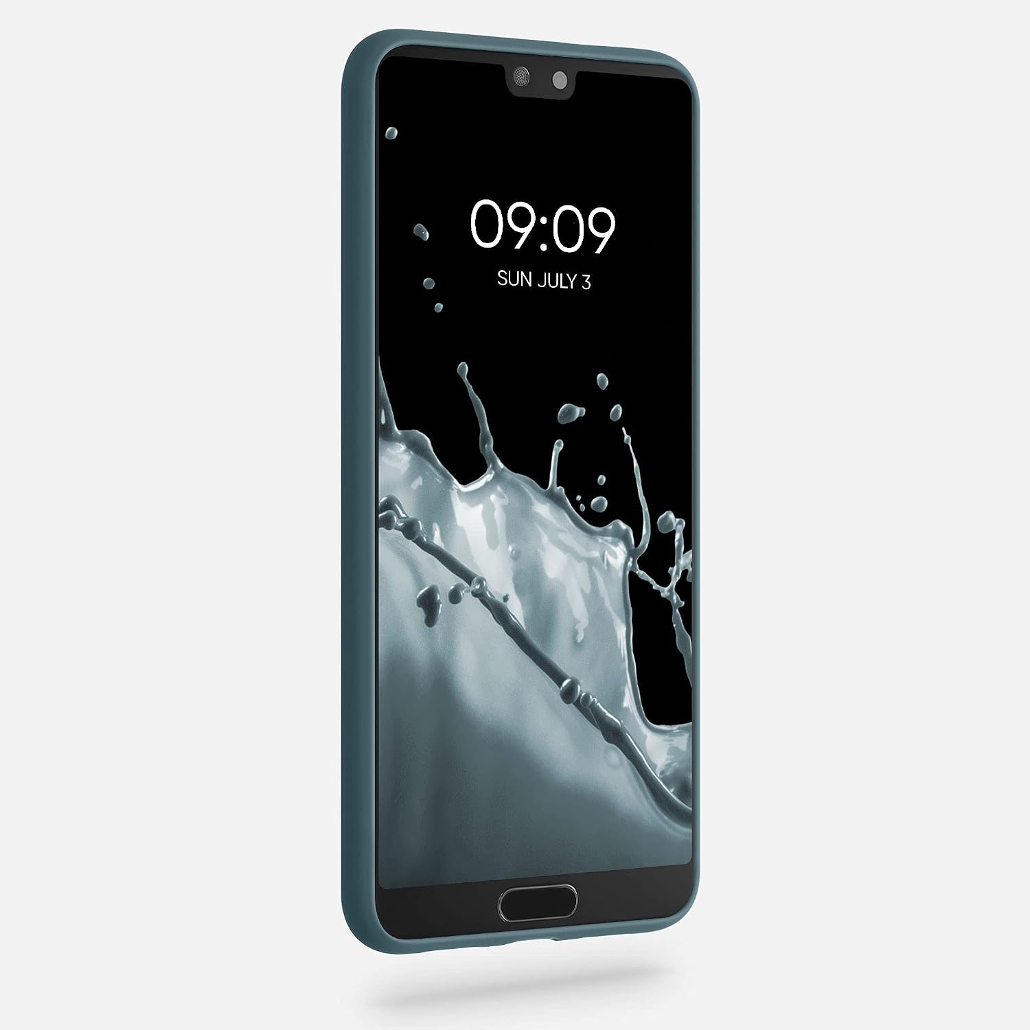 kwmobile Case for Huawei P20 Case - Soft Cover - Shockproof TPU Material - Wireless Charging - Arctic Night - Image 3