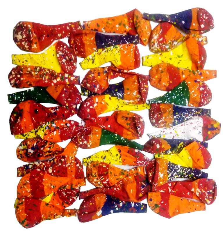Rubber Rk Balloons For Fun (Peer Shape Balloons|Dotted|Multicolor|Pack Of 35)