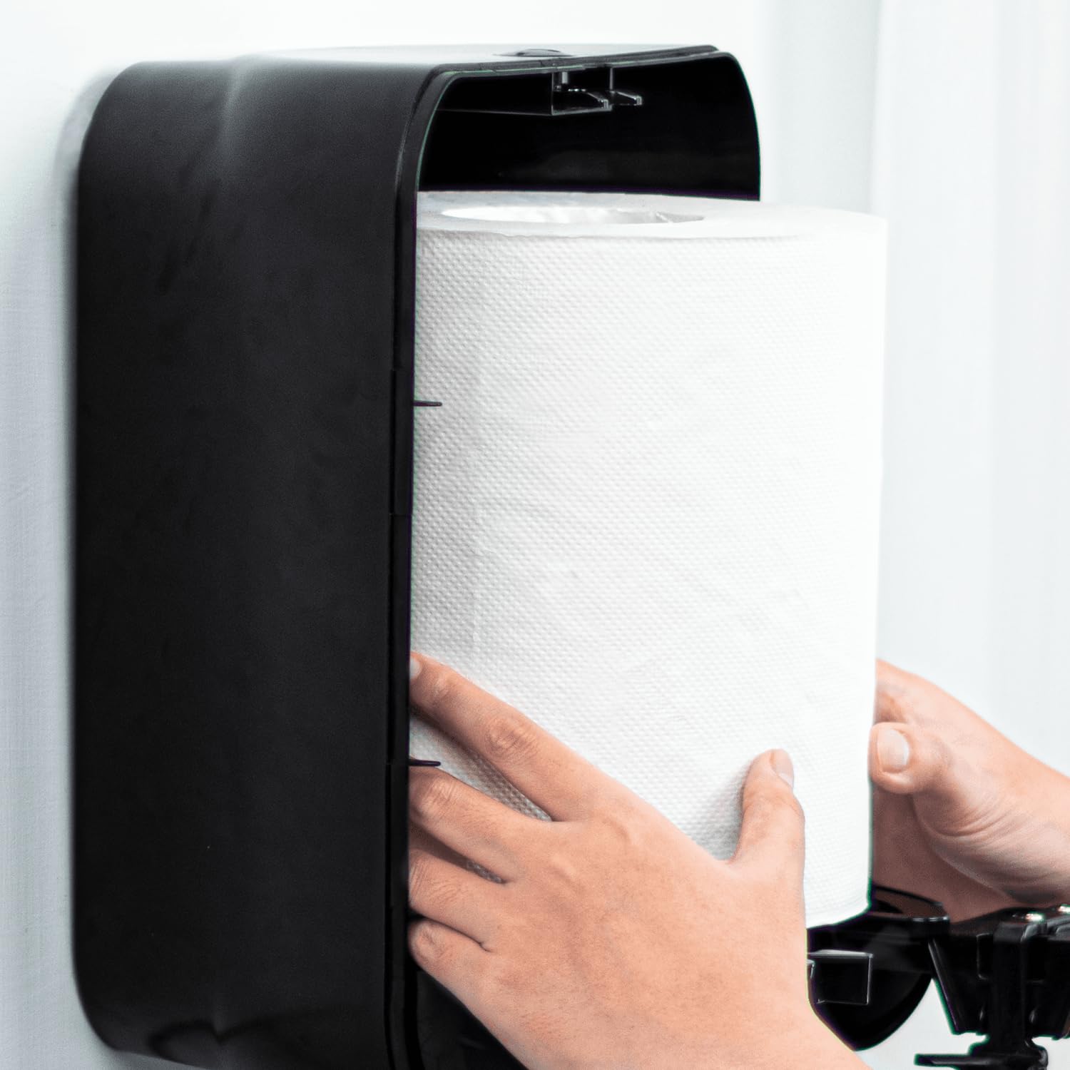 Karat JS-CPW600 - Toallas de Papel Absorbente, Pañuelos de 2 Capas, Color Blanco, 3600 Hojas/Rollo - Caja de 6 Rollos