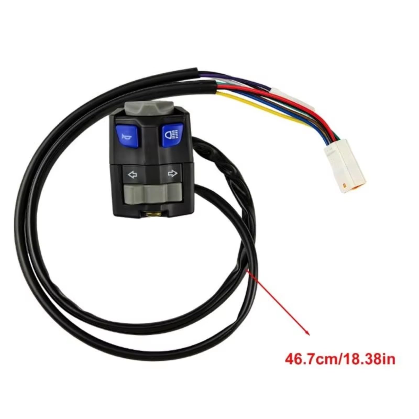 Interruptor Universal Izquierdo Manillar Motocicleta