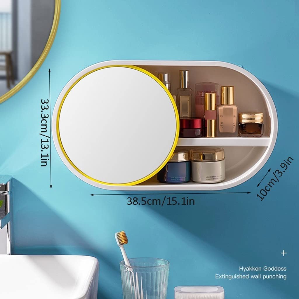 Organizador de cosméticos Organizador de brochas de maquillaje, organizador de almacenamiento de cosméticos, estante de exhibición de lápiz de cejas montado en la pared, gran capacidad Organizador cos