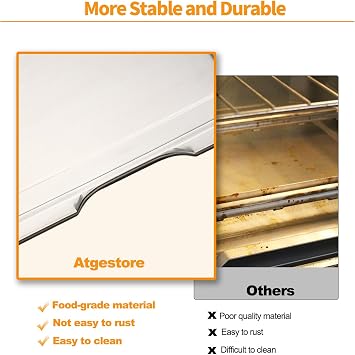 Upgraded DCT401 DCT451 DCT601 Crumb Tray Replacement Parts for Ninja Double Oven Crumb Tray 127SH400 304 Stainless Steel Ninja Foodi Double Stack XL Air Fryer Tray Smart Toaster Oven Bottom Drip Pan