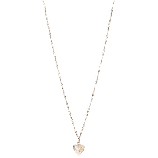 Colar Banhado Ouro Rommanel Pingente Coração Dupla Face 42 cm