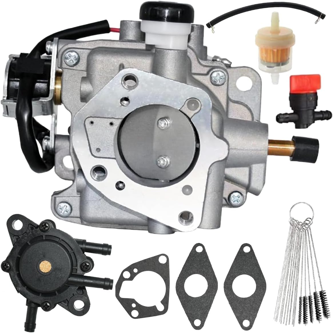 Carburetor Fit for Kohler CH18 CH20 CH22 CH23 CH25 CH26 CH620 CH640 CH680 Engines，With Fuel Pump Replaces 24-853-43-S, 24-853-59-S, 24-853-255-S, 24-853-309-S, 24-853-305-S