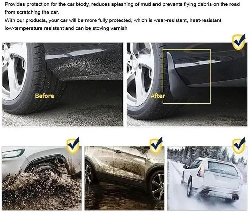 For CC Arteon Shooting Brake 2021-2024 Wheels Mudflaps Splash Guard Mud Flap Car Accessories