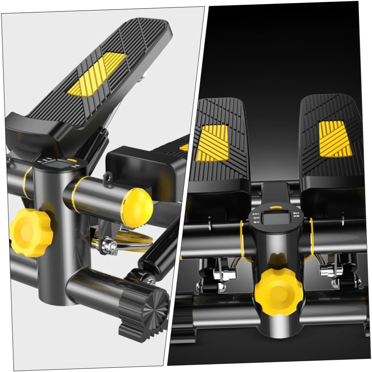 Swing Side Stepper Fitness Trainer with Anti-Slip Pedals Compact Mini Pedal Exerciser for Home Workout Step Machine Exercise Equipment for Weight Loss and Leg Toning