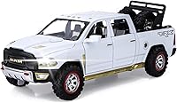 SASBSC Diecast Metal Pickup Truck Toy for Boys 3-8 | Pull Back Trucks with Lights, Sounds & Openable Doors - Kids Gifts