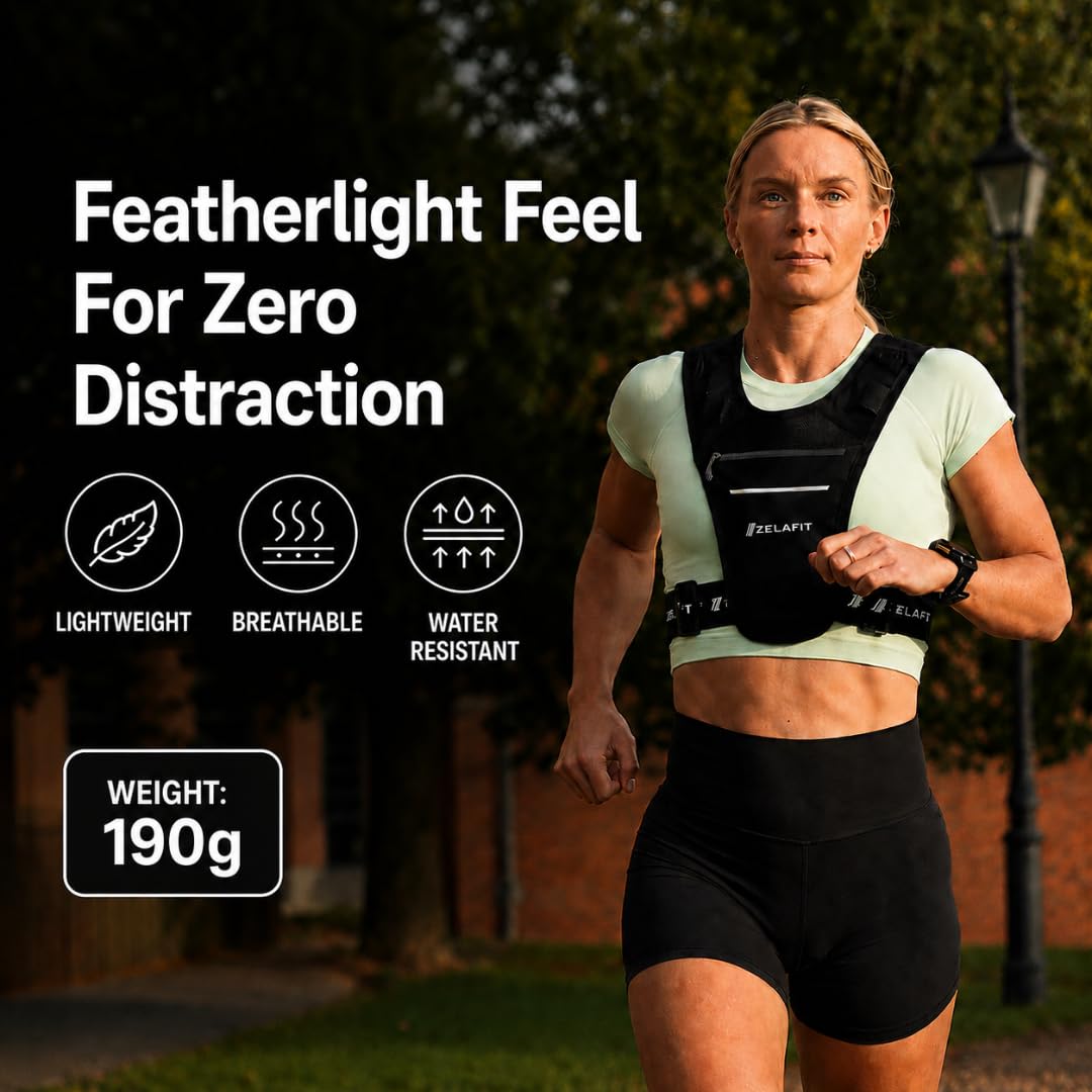 ZelaFit® Supporto per telefono da corsa, regolabile, riflettente, con custodia impermeabile per telefono e portachiavi, accessorio perfetto per la corsa