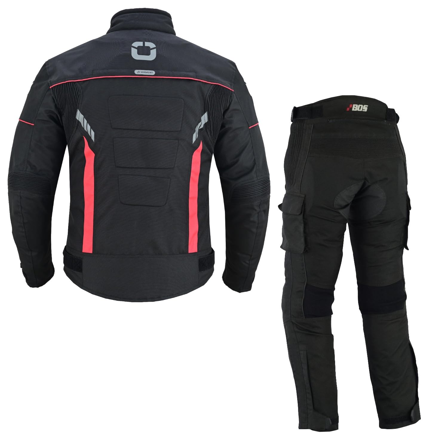 Motorradjacke + Motorrad Hose Set,Wasserdichte Touring Kombi für Herren,Motorradkombi – Robuste Textil Jacke & Hose, CE zertifiziert, wasser- & winddicht