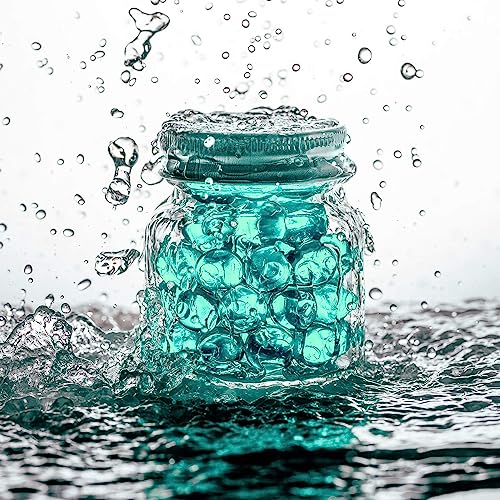 Miniatura 4 de Viczon Perlas De Agua 10000 Piezas Para Flores Y Plantas, Perlas De Gel Reutilizables Para Bricolaje, Decoración Y Relleno De Plantas, Turquesa