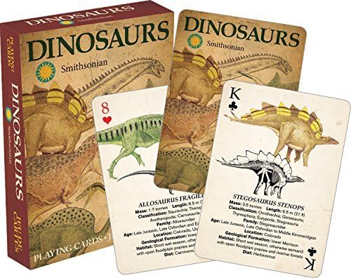 AQUARIUS Smithsonian Playing Cards - Themed Deck of Cards for Your Favorite Card Games - Officially Licensed Smithsonian Merchandise & Collectibles - Poker Size with Linen Finish