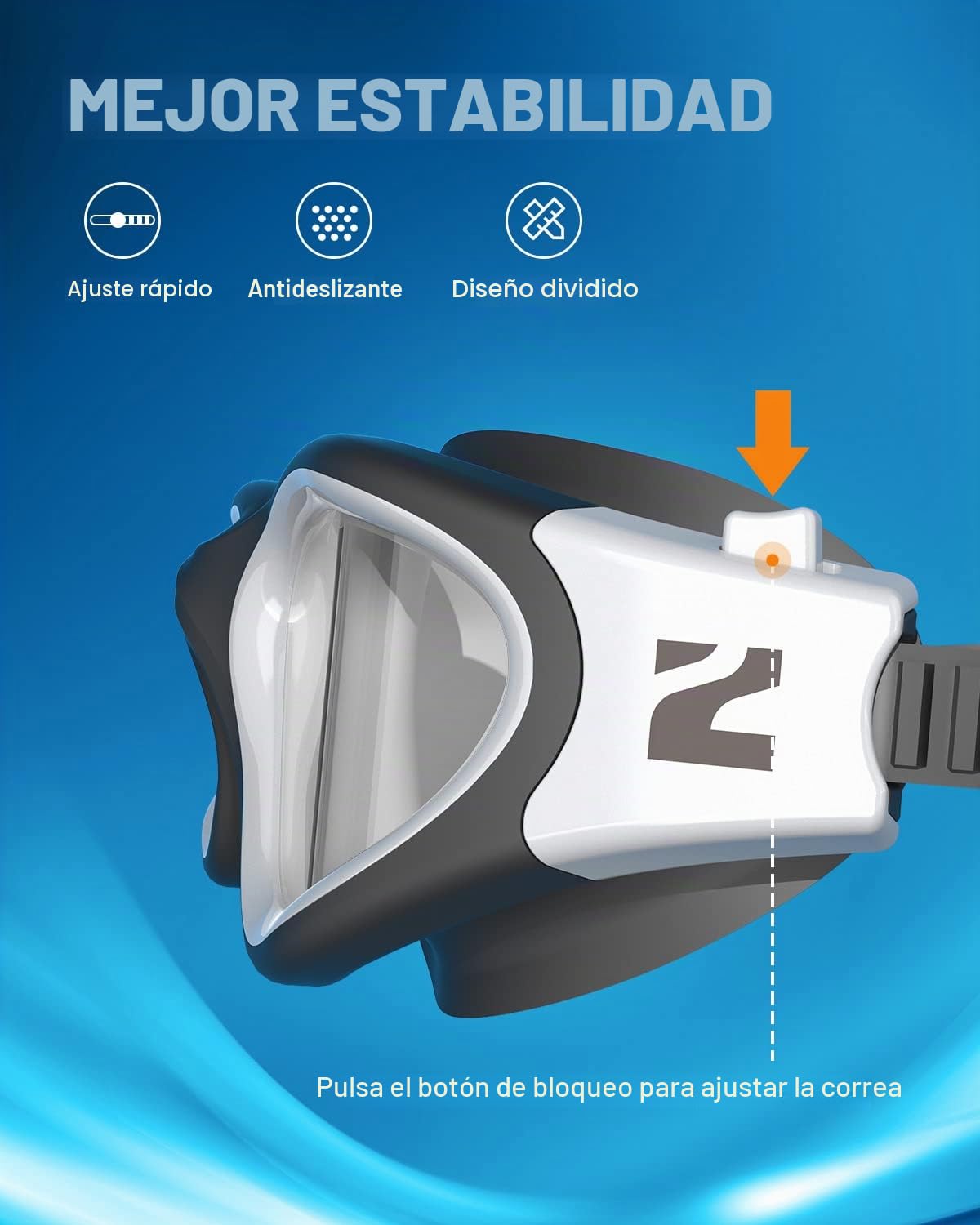 ZIONOR Gafas de natación G1 SE antivaho para adultos