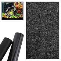 Aquarium Rückwand, 40 x 300CM Aquarium Folie Hintergrund, Generisch, PVC Statisch Haftender, Selbstklebende Folie Vinyl Hintergrund, Aquarium-Tapetendekorationen Schwarzer Für Aquarien
