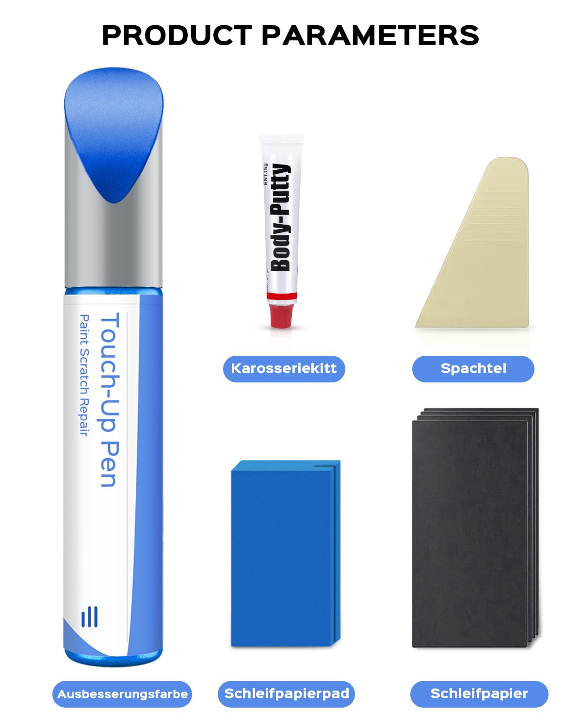 8X8X/ F5W Race Blau Metallic Lackstift Kit Kompatibel mit Skoda Exakte Übereinstimmung für Chips und Kratzer