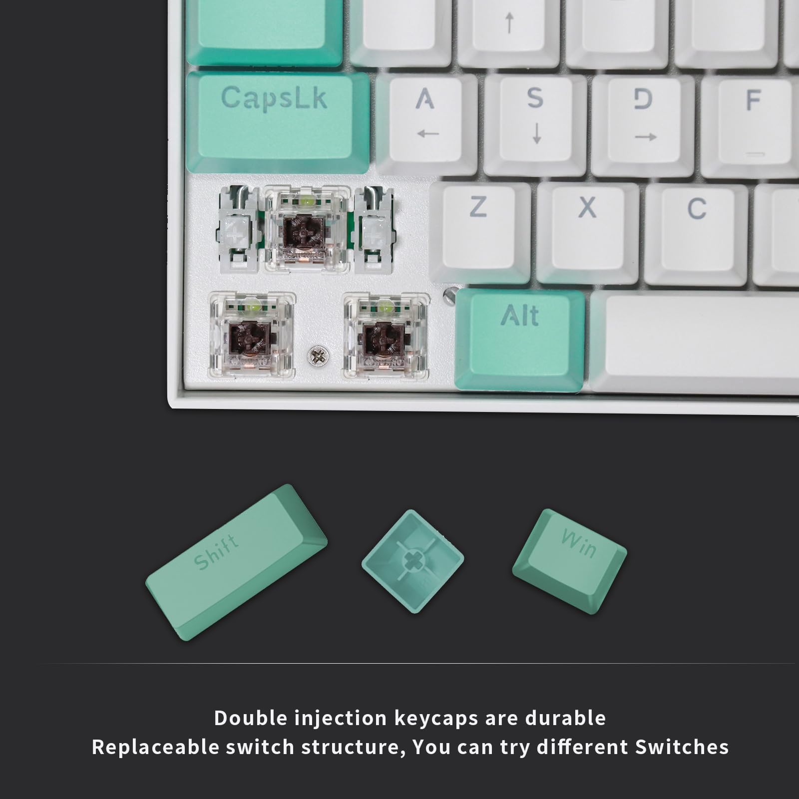 Amazon.co.jp: DEANEEK メカニカルキーボード 89キー LEDバック