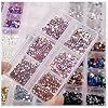 1 Box Crystal Nail Art Rhinestone Gold Silver Clear All Color Flat Bottom Mixed Shape DIY Nail Art 3D Decoration in 6cell Pot - (Color: Red) #1
