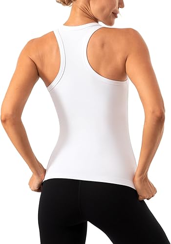 Miniatura 4 de Ukaste Camiseta sin mangas para mujer Studio Essential con cuello redondo y espalda cruzada para yoga
