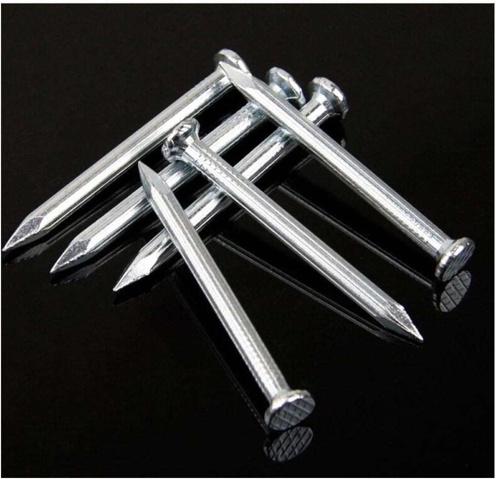 Clavos de Cemento,Clavos de Pared Tachuelas Clavos Clavos de cemento, clavos pintados, clavos de hierro, clavos de pared alargados, clavos duros de cabeza redonda de alta resistencia(3*40/1 Box About