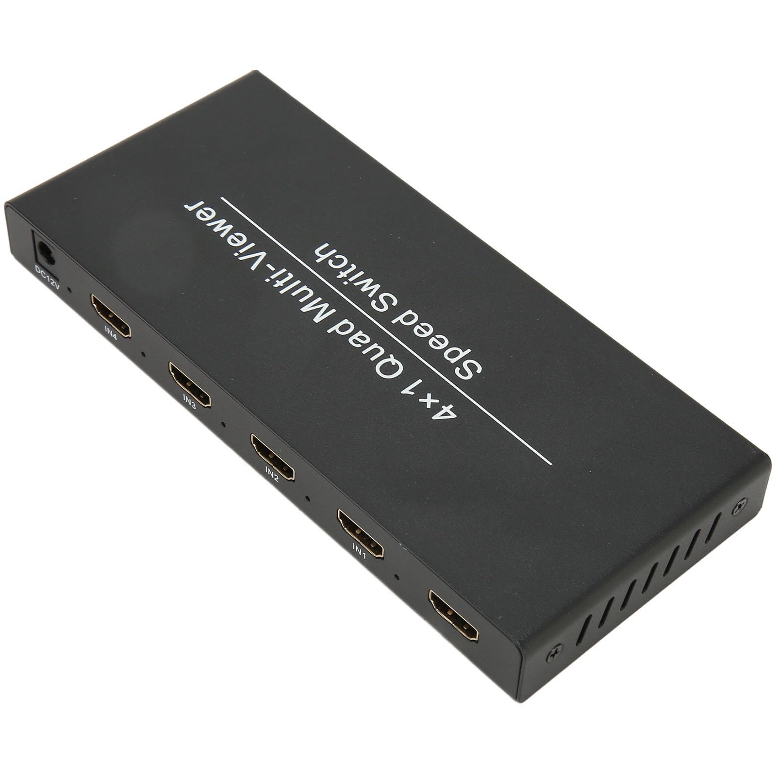 Multi-Switcher HDMI 4X1, 1080P a 60 Hz Multi-viewer HDMI Quad Switcher HDMI 4 in 1 Uscita con Telecomando, Supporta 4 Sorgenti di Ingresso HDMI su Singolo TV o Monitor HD