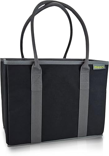 meori Bolsa de mano de oficina, artículos esenciales para laptop, parte inferior resistente que se mantiene en posición vertical, 3 prácticos