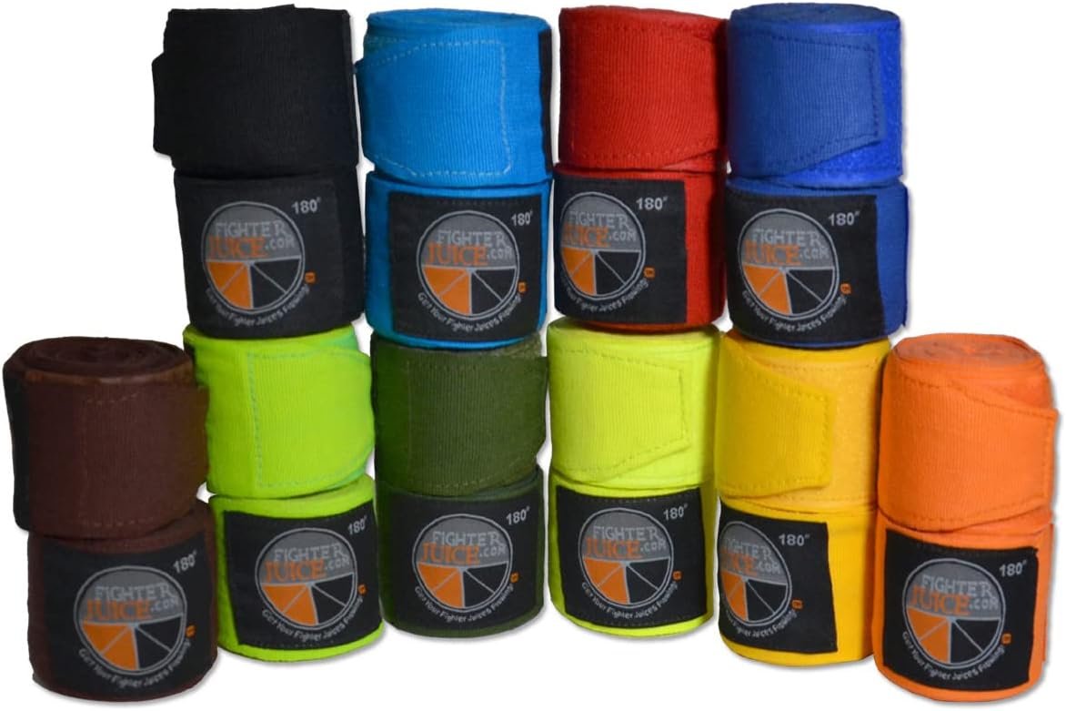RING TO CAGE 10-Pack Assorted Colors Boxing Handwraps 180 or 120 inches Mexican Style Stretchable