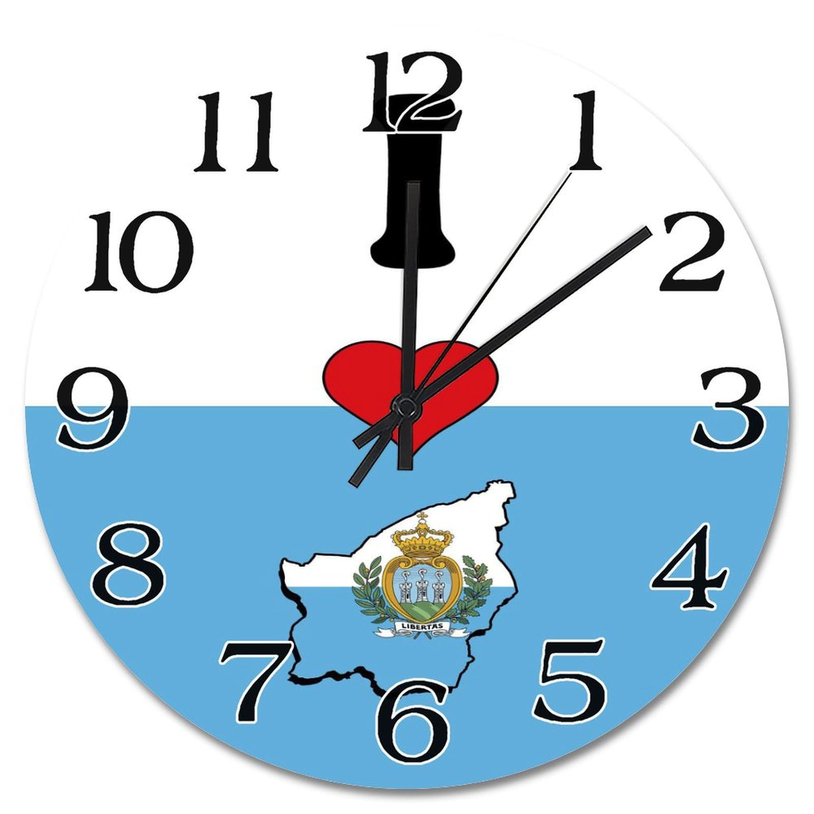 Horloge murale vintage en bois silencieuse pour éviter les bruits de tic-tac