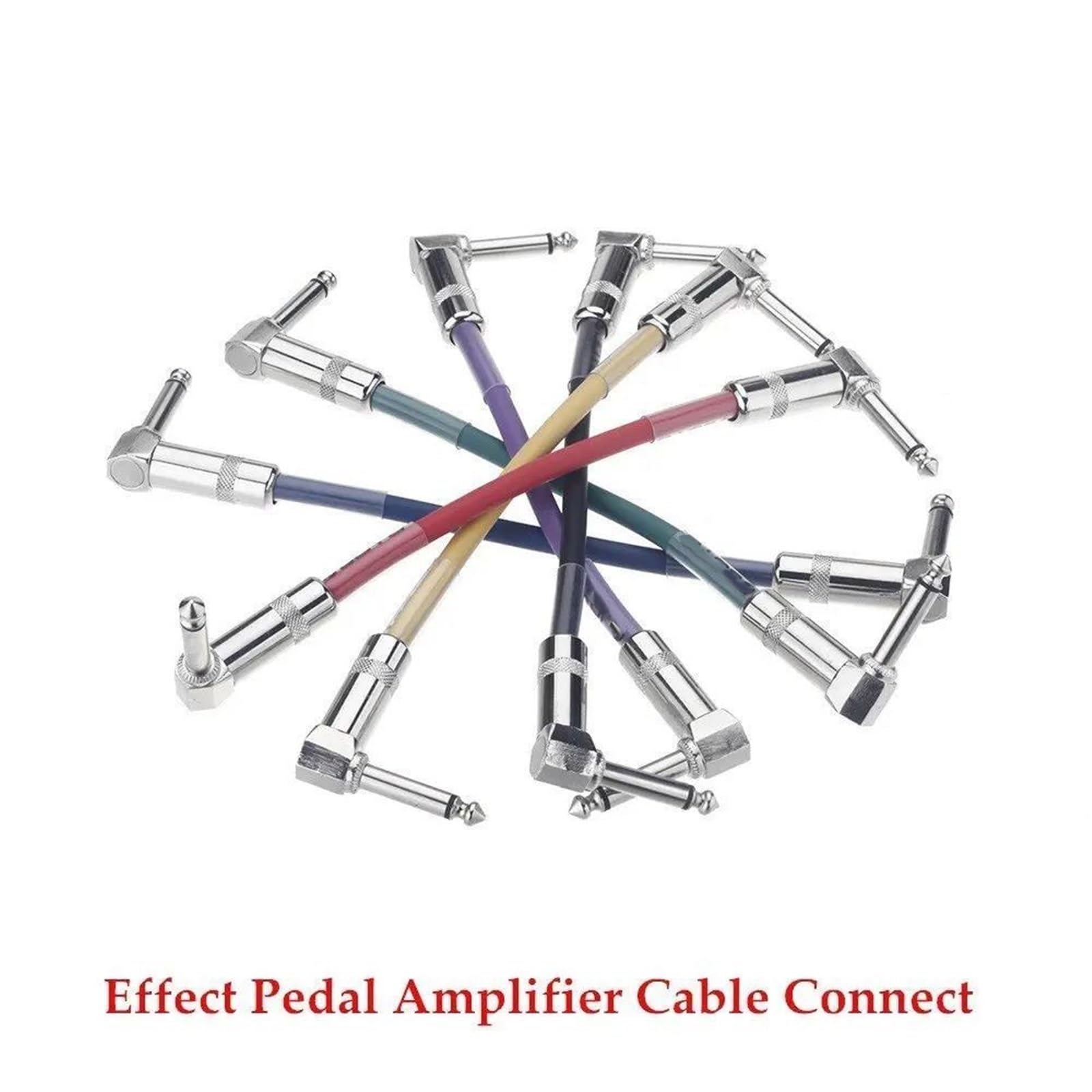 Kabel Do Gitary Akcesoria Do Kabli Pedałów Efektów Gitarowych 6 Części/partia Łatwy W Użyciu
