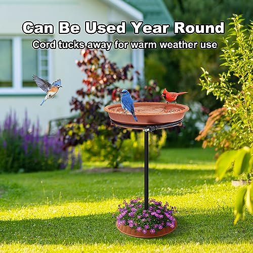 Gesail TU-666 Heated Bird Bath, 75W Thermostatically Controlled Lightweight Pedestal Bird Bath thumb #4