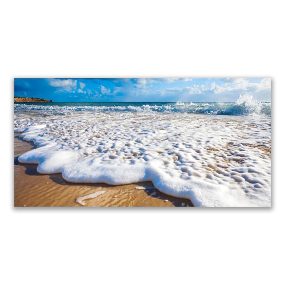 Impression sur verre trempé 140x70cm Tulup tableau déco nature mer plage