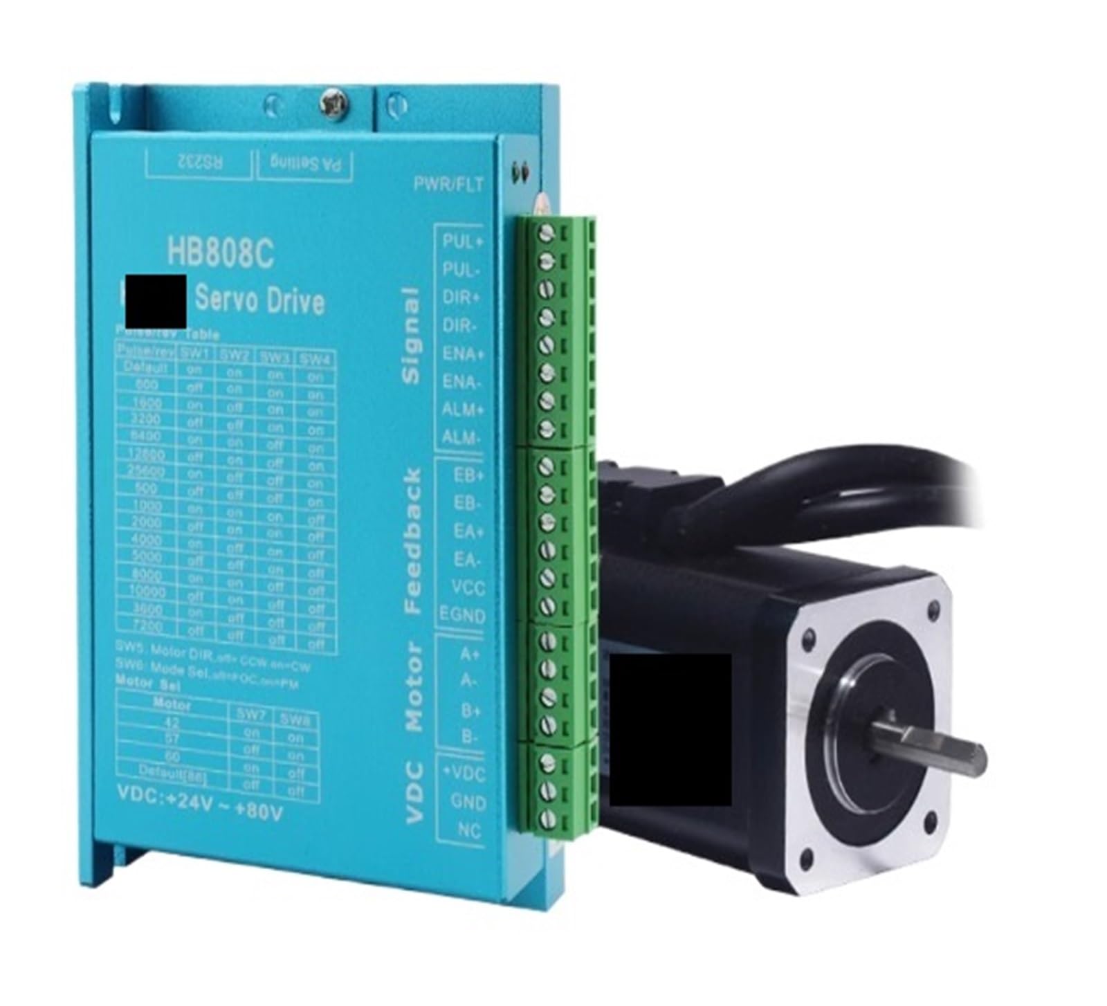 2RD58I8PM Stepper Motor Driver 42 Hybrid Closed-Loop 0.55nm .7nm Servo HB808C 2-Phase Nema 17
