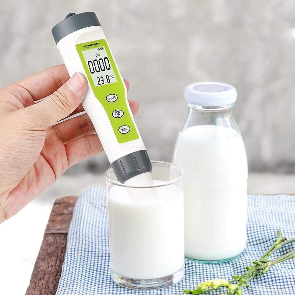 Precise Water Quality Test Pen, PH, EC and Temp Water Tester, for Garden, Home Aquarium Laboratory, Farm Indoor Use Practical Water Quality Detector