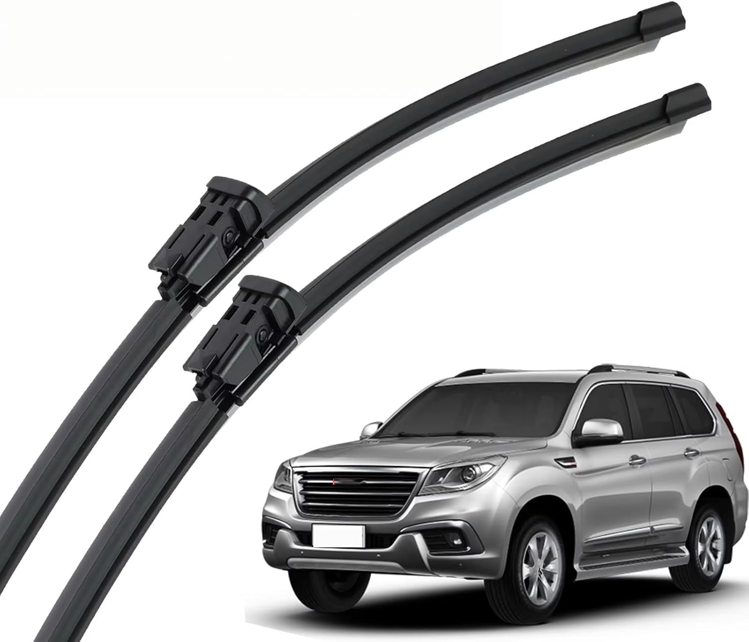 liufangfc Front Windscreen Beam Wipers for Great Wall Haval H9 2015-2020 22''+18'', Set of 2 Replacement Blades with Pre-assembled Adapter, Only for Right-Hand Drive (UK)