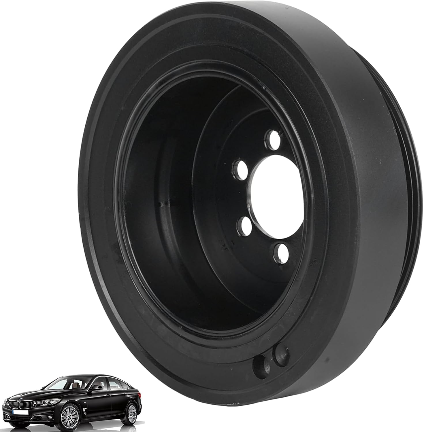 MUCO Harmonic Balancer 11237546108 Fit for BMW 128i 130i 325i 325xi 328i 328xi 330i 330xi 525i 525xi 528i 530i 530xi X5 Z4 2006 2007 2008 2009 2010 2011 2012 2013 Engine Crankshaft Pulley 594-810