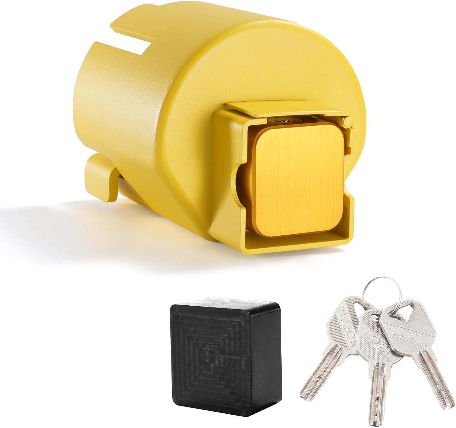 LHUKSGF Trailer Coupler Lock - Fits 2" & 2-5/16" Hitch, Heavy Duty With Brass Core, 3 Keys