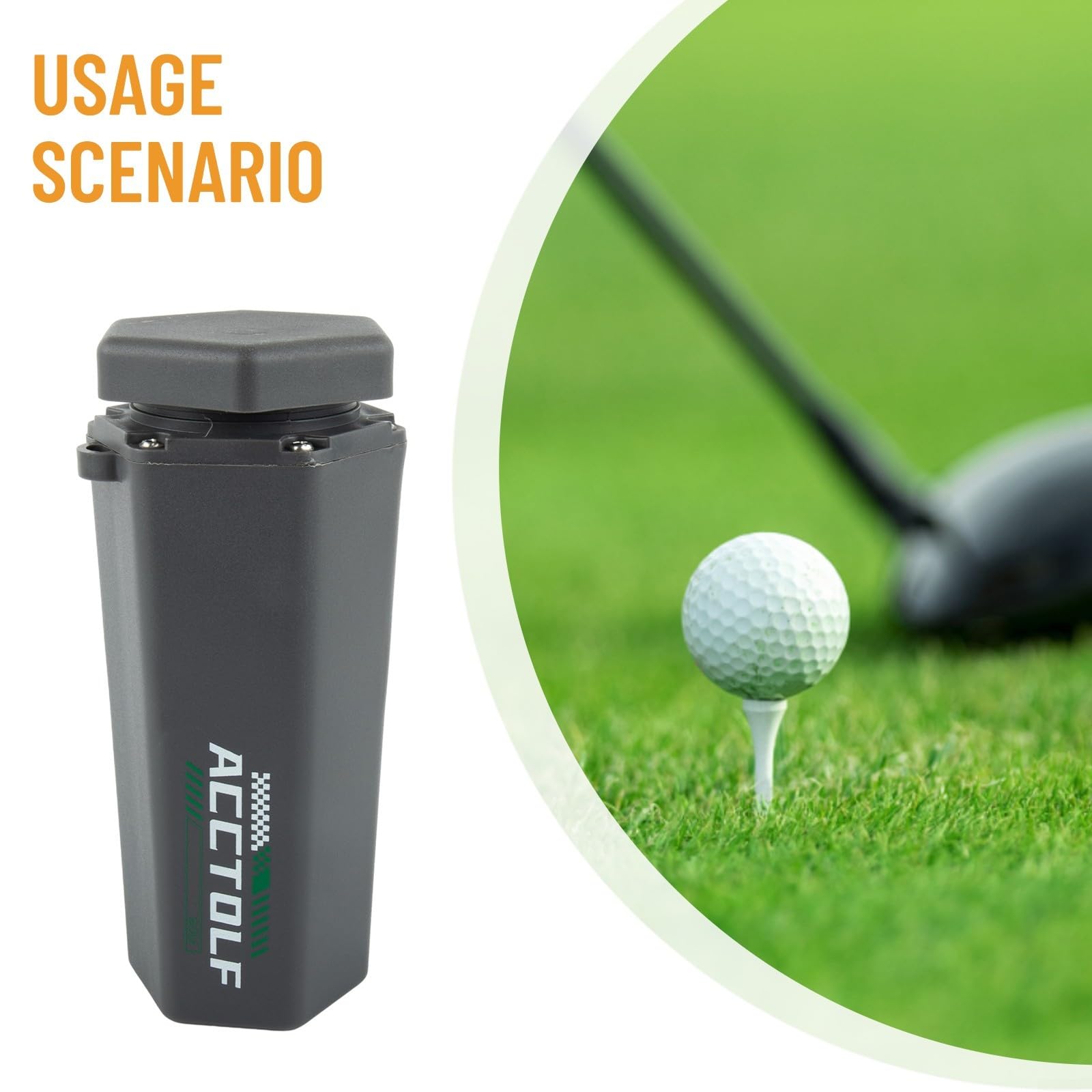 Golfball-Waschmaschine, tragbares Reinigungsgerät für Taschen und Wagen, wiederverwendbare Bürste mit Tuch für den Einsatz auf Kurs, eliminiert das Leck der Daumen, wesentliches Golfen