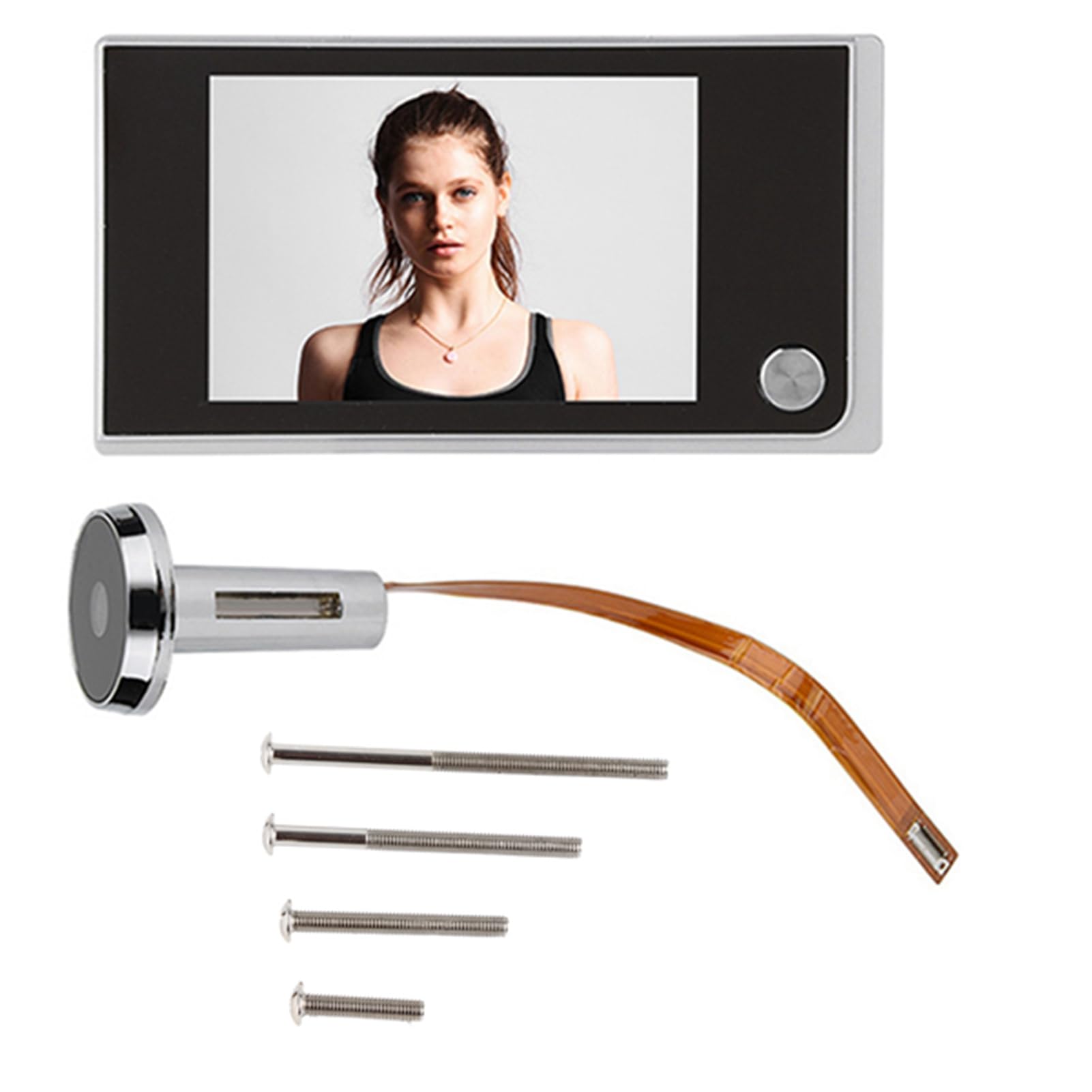 Digitaler Türspion mit 8,9 cm (3,5 Zoll) LCD-Display, HD-Videokamera mit Weitwinkel, 120 °, für Senioren/Kinder, Überwachungskamera 24 Stunden für die Sicherheit des Hauses (Akku nicht im Lieferumfang