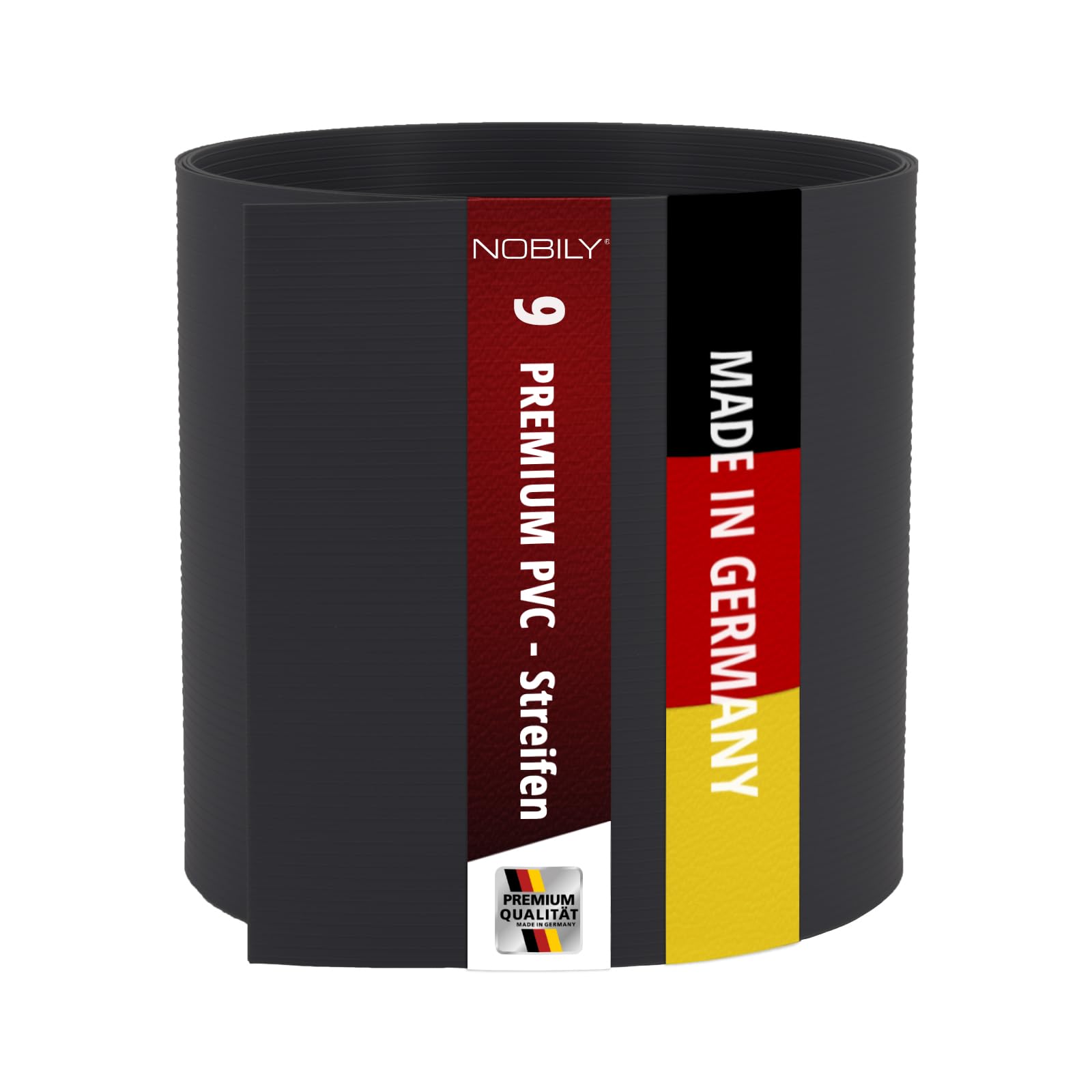 Premium Zaunsichtschutz HART-PVC / 9 x Streifen 2,525 m/Höhe 19 cm Anthrazitgrau - Zaun Sichtschutzstreifen Fachhandelsware für Doppelstabmattenzaun Zaun Sichtschutz anthrazit