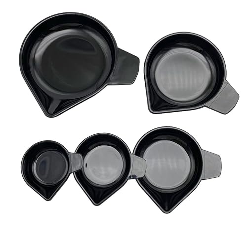 1 juego5 piezas de plástico digital báscula bandeja de báscula electrónica de piedras preciosas de diamante en polvo con boca puntiaguda para